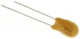 Kondensator tantalowy 10μF 35V dc THT ±20