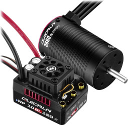 Zestaw napędowy bezszczotkowy do modeli RC Hobbywing Combo WP10BL120G2 mit 3660SL-3700KV-G2 1 szt.