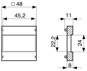 Adapter 26546849 do Elektromechaniczny licznik godzin Crouzet