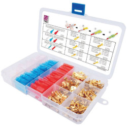 TruComponents T1904C043 Blade Terminal Set 6.30mm Blue 25pieces