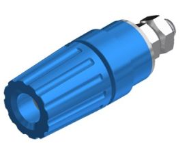 PKI 110 BL Gniazdo laboratoryjne (aparatowe) izolowane 4mm, przyłącze M4, niebieskie, Hirschmann, 931714102, PKI110