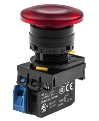 Kompletny układ przycisku SPST średnica wycięcia 22mm, montaż panelowy Idec