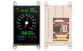 Kolorowy wyświetlacz LCD 3.5cal TFT 320 x 480pikseli I2C, SPI I/F Nie 4D Systems