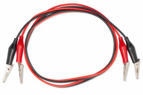 2x Red and Black Alligator Cable
