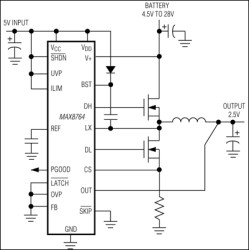 High-Speed, Step-Down Controller with Accurate Current Limit for Notebook Computers