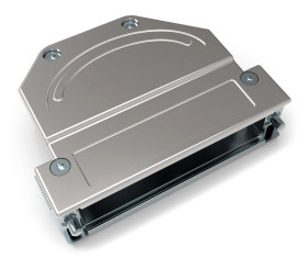 Osłona tylna D-Sub 50, 78 -pinowe Cynk odlewany Kątowy TE Connectivity D