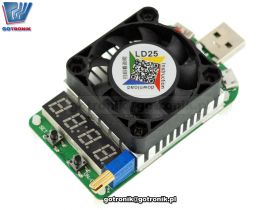 LD25 elektroniczne obciążenie USB 25W 0,25A - 4A