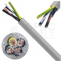 Kabel sterowniczy JZ-500 4x0,75mm2 szary 300/500V numerowany olejoodporny linka Helukabel