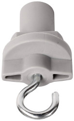 Element systemu szynowego wysokonapięciowego - Szyna prądowa Deko Light D Line Schilderhaken 3-fazowy 710061, szary