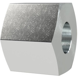 Cap nut, L 17 mm, 315 bar, steel, galvanized, for pipe systems, 112246