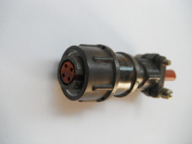 2RM14KPN4G1A1 wtyczka prosta 4 gniazda złocona