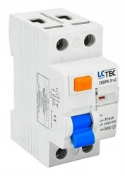 Wyłącznik różnicowoprądowy 2P 16A 30mA 0,03A typ AC EBS9RN-2P-30-16-AC