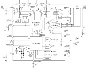 6A output current buck-boost module with integrated inductor