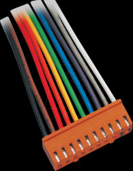 072506-O PCB socket, 8-pol, with AWG 24, 25cm