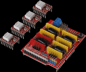 ARD-CNC-KIT1 Arduino Shield - CNC controller board, A4988