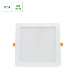 DURE 3 DOWNLIGHT 24W WW 230V 110st IP54 IK06 220x220x34 BIAŁY kwadratowa zasilacz zintegrowany
