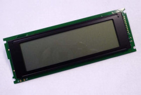 Graphic mono LCD display, 240 x 64 character, FSTN, viewing area: 135 x 40 mm, DEM 240064C1 FGH-PW