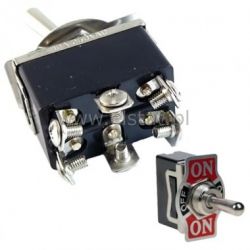 Przeł. hebel. KN3B-203 stabilny 6A 250 V (1-0-2)