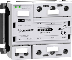 Przekaźnik SSR Crouzet TC-GSR-1-25DD 25 A 510 V/AC Specjalne przejście przez zero 1 szt.