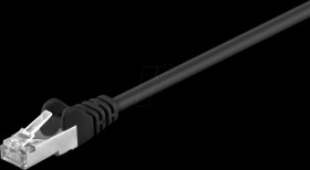 68674 Cat.5e SF/UTP patch cable CCA black 50 m