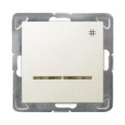 Impresja, Wyłącznik krzyżowy, podświetlany, ecru,