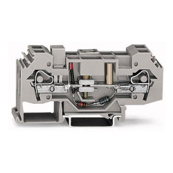 WAGO 282-141 16mm Ground cond. Ground Disconnect Trm. Block Grey AWG 24-10