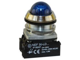 Lampka NEF30 stroboskopowa 24V-230V biała W0-LDU1-NEF30-FLASH B