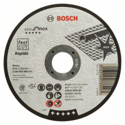 Bosch 2608603488 Cutting Disc 125mm Steel For Inox resist wear