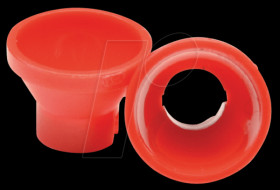 882013 LED reflector, 5 mm, matt, red