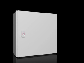 AX Obudowa kompaktowa 380x380x210 mm blacha stalowa z pł. mont. jednodrzwiowa 1 zamek dźwigienkowy 1380.000