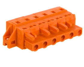 Gniazdo MCS-MIDI Classic 6-biegunowe pomarańczowe raster 7,62mm 231-706/031-000 /25szt./