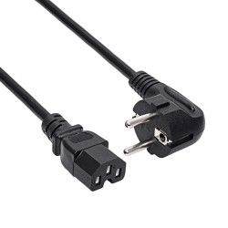 Kabel zasilający serwerowy Akyga AK-UP-08 CU 3x1mm² CEE 7/7 / IEC C15 1.8m