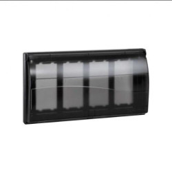 Simon Connect Ramka CIMA PRO poczwórna z pokrywą 8xK45 szary grafit SBMT402/14