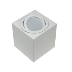 Oprawa sufitowa FEBE White kwad. ruchoma kwadratowa aluminium 80x84mm