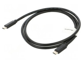 CA-CMCM32CU-0010BK Kabel USB 3.1 USB C wtyk z obu stron złocony 1m czarny 32AWG