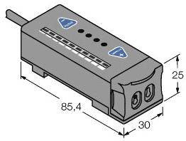 Turck 3058022 R55FPG W/30 Czujnik światłowodowy 1 szt. (D x S x W) 85.4 x 30 x 25 mm