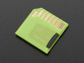 Adafruit Green Shortening microSD adapter for Raspberry Pi &amp; Macbooks