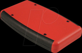 1553DRDBKBAT Plastic housing, 1553 D, 147 x 89 x 24 mm, rot / black