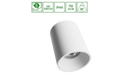Oprawa Downlight Led Orbito 14-27W 3000Lm 3000K 40St Ip44 115X152mm Biały 5...