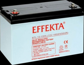 BTL 12-120S Rechargeable AGM battery, 12 V, 120 Ah