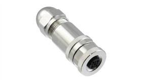 Złącze Okrągłe M12 Żeńskie Proste Ekranowane 4Pin 250V Pg9 T4110512041-000