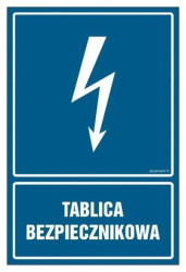 ZNAK - HG050 Tablica bezpiecznikowa 7,5 x 10 cm FN - Folia samoprzylepna