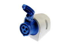 Gniazdo stałe 16A 3P 230V niebieskie IP44 113-6