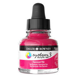 Daler-Rowney System3 Ink 29.5ml Fluorescent Pink