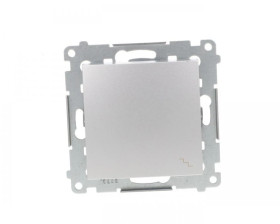 Simon 54 Łącznik schodowy srebrny mat DW6A.01/43