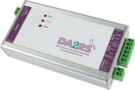 Konwerter DA z dwoma wyjściami napięciowymi lub prądowymi z RS232/RS485 DA2RS