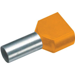 Vogt 460208D Twin Ferrule 0.75 mm&#xB2; White Partially Insulated 100 pieces
