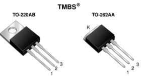 VT3080C Dual Trench MOS Barrier Schottky Rectifier Ultra Low VF = 0.46 V at IF = 5 A