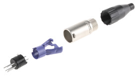 Złącze XLR 5 -pinowe Montaż na kablu Męski