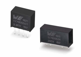 Konwerter DC-DC 0mA we: 21,6 V wy: 26,4 V DC Izolowany, bez regulacji SIP 105 kHz